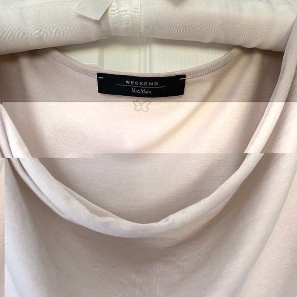 Weekend Max Mara Sleeveless Cowl Neck Top - Light Beige - Picture 3 of 6